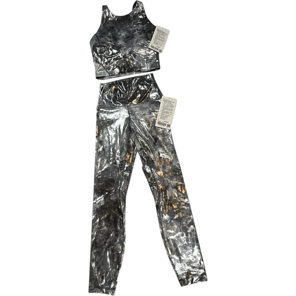 NWT RARE SET lululemon Align High-Neck Tank‎ *Shine & LeggingsSize 2